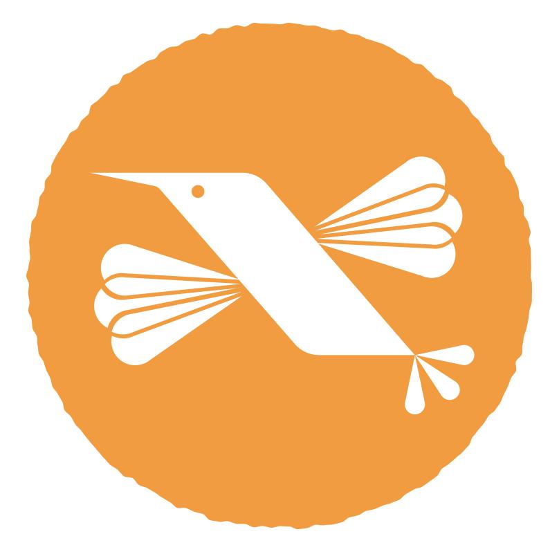 The Teabreak Project hummingbird stamp logo
